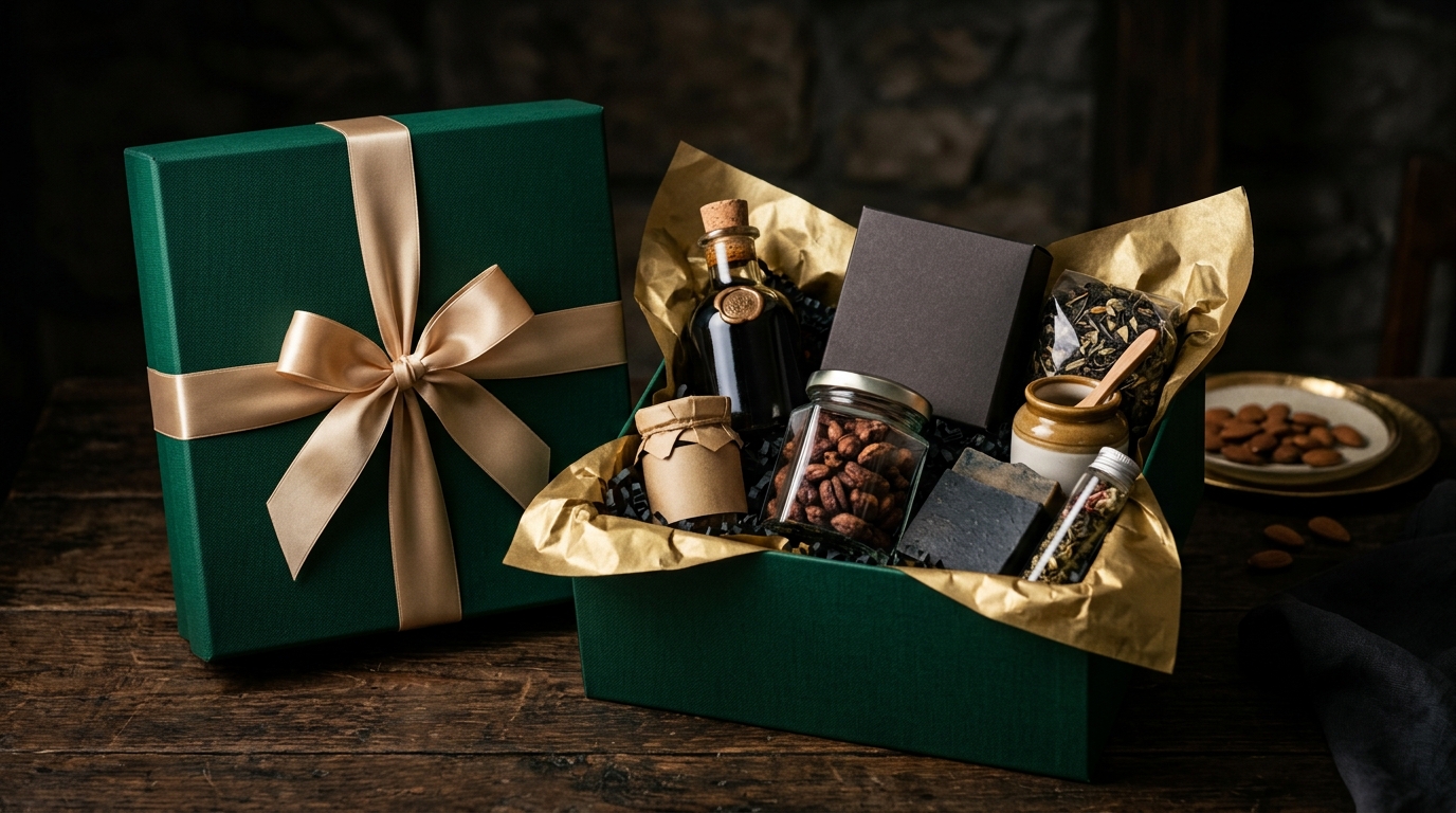 Premium corporate gift hampers with luxury packaging